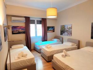 Comfortable apartment in Syntagma square客房内的一张或多张床位