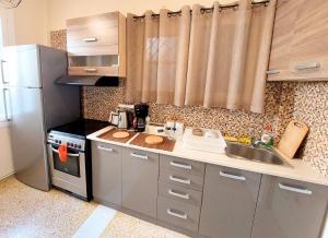 Comfortable apartment in Syntagma square的厨房或小厨房