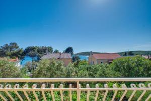 a view from the balcony of a house at Apartman Meri in Cres