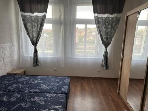 Postel nebo postele na pokoji v ubytování Penzion Sokolov 6