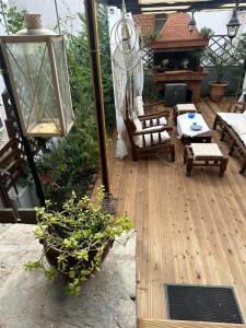 Balkón alebo terasa v ubytovaní Harmony Platanidia Pelion