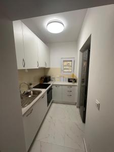 Kuchyň nebo kuchyňský kout v ubytování Apartman KATARINA