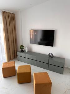 TV a/nebo společenská místnost v ubytování Apartman KATARINA