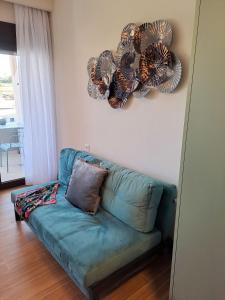 Χώρος καθιστικού στο Blue Mare Aurora Apartments