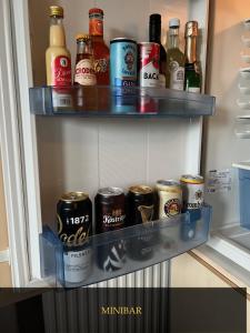 Kuchyň nebo kuchyňský kout v ubytování Boutique Appartement