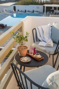 Balkón nebo terasa v ubytování Philosophy of Mykonos Boutique Hotel