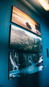 TV a/nebo společenská místnost v ubytování Nordic Hostel