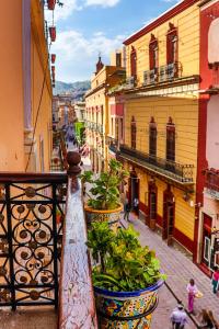 Nespecifikovaný výhled na destinaci Guanajuato nebo výhled na město při pohledu z hotelu
