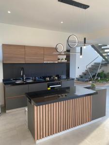 Nhà bếp/bếp nhỏ tại Casa Vacacional Cerca de Ibagué