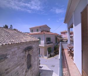 a view from the balcony of a house at Amaryllis House Lefkada in Lefkada