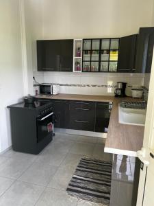 Kuchyň nebo kuchyňský kout v ubytování Appartement Jayden