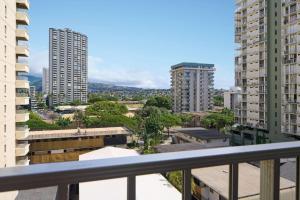 Nespecifikovaný výhled na destinaci Honolulu nebo výhled na město při pohledu z hotelu