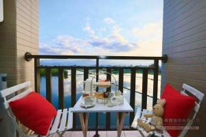 Parveke tai terassi majoituspaikassa Yilan Greenbird of Happiness B&B