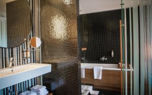 Koupelna v ubytování Hotel Yasmin Košice