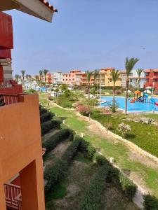 a view from the balcony of a resort at Porto Matrouh Chalet شاليه بورتو مطروح in Marsa Matruh +7 photos
