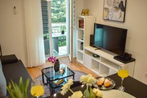 Televízia a/alebo spoločenská miestnosť v ubytovaní Studio Apartment Mandic