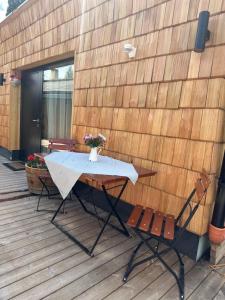 Balkon oz. terasa v nastanitvi Peer Alm