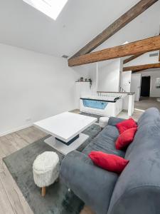 Posezení v ubytování Douceur et détente Balneo