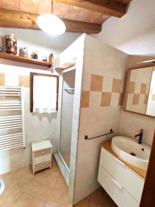 Koupelna v ubytování Camera con bagno e accesso indipendente
