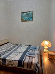 Postel nebo postele na pokoji v ubytování Spacious Apartment in Center, near Nizami st, Fountain Square and Sahil Metro Station