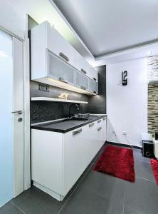 ครัวหรือมุมครัวของ Jednosoban apartman u centru Bara