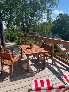 Pension U Stříbrného Jelena - Tiny House的阳台或露台
