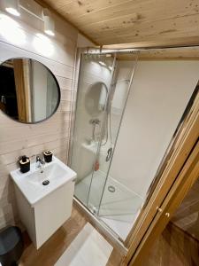 Koupelna v ubytování Tiny Home