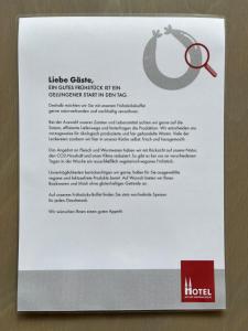 Certifikát, hodnocení, plakát nebo jiný dokument vystavený v ubytování Hotel an der Marienkirche