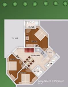 Plán poschodí v ubytovaní Hotel Garni Ida