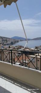 a view of a city from the top of a building at Liv Skyline Apartment in Sarandë +5 photos
