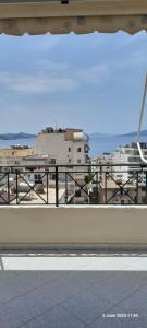 a view of a city from a train station at Liv Skyline Apartment in Sarandë