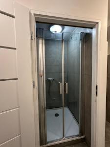 Koupelna v ubytování Gołębia Hostel