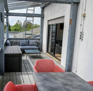 Posezení v ubytování Ferienwohnung Boxenstopp