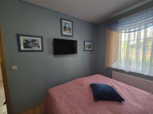 Postel nebo postele na pokoji v ubytování Ferienwohnung Heinze