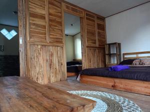 Postel nebo postele na pokoji v ubytování Batur Twin house