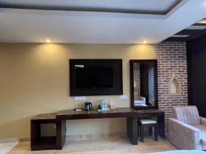 Posezení v ubytování Hotel Matina Suites