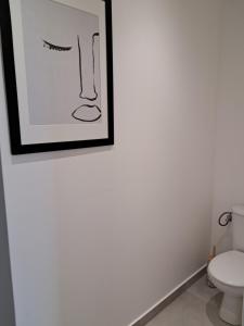 Koupelna v ubytování Villa Moai