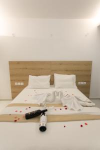 Postel nebo postele na pokoji v ubytování Hotel Philoxenia