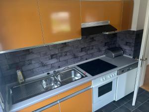Kuchyň nebo kuchyňský kout v ubytování Ferienwohnung Barth