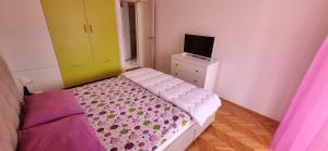 TV a/nebo společenská místnost v ubytování Apartman Lila