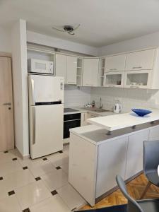 Kuchyň nebo kuchyňský kout v ubytování Apartman Lila