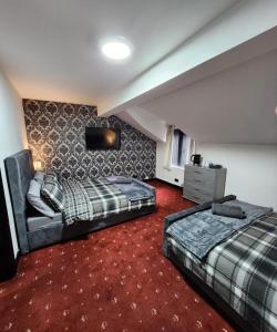 Легло или легла в стая в Rainsough Cottage Guest House Room 2 Sleeps upto 4 with en-suite