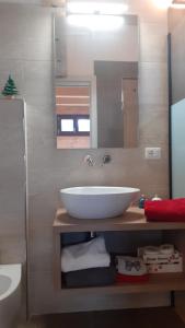 Koupelna v ubytování b&b Onda Verde