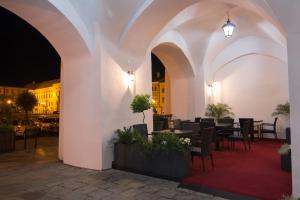 אזור ישיבה ב-Hotel Bouček