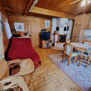 Η κουζίνα ή μικρή κουζίνα στο Blockhaus Questin