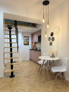 Η κουζίνα ή μικρή κουζίνα στο Świętojańska 49