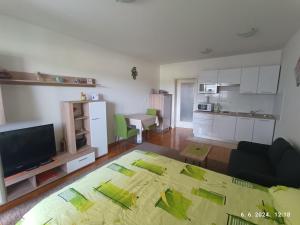Kuchyňa alebo kuchynka v ubytovaní Dalija apartman + 6 fotografií