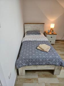 Postel nebo postele na pokoji v ubytování Apartman Sky
