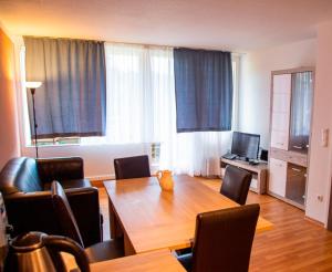 Posezení v ubytování Zweizimmerwohnung - Ferienwohnung im Sankt Englmar