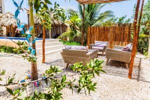 Zahrada ubytování Atenea Holbox